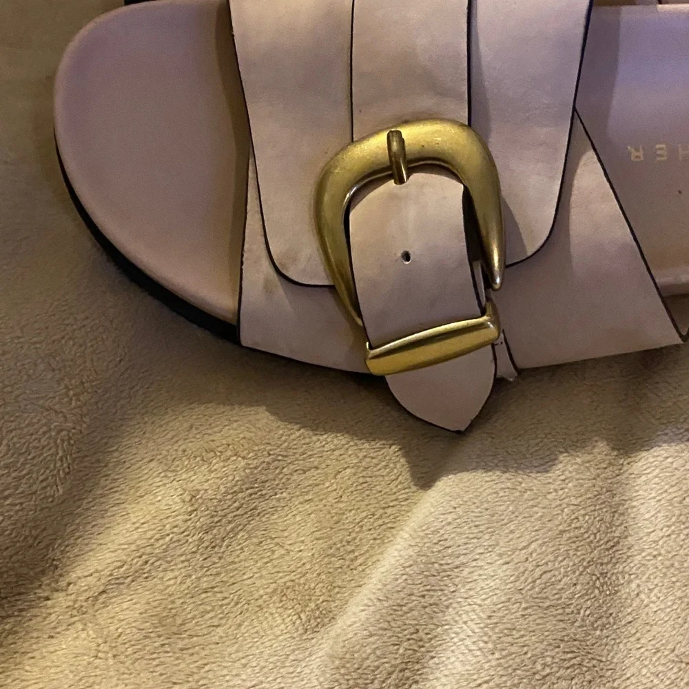 Marc Fisher LTD Leather or Suede Slide Sandals - Hattie size 6.5